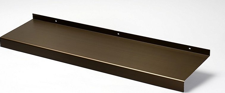 Venkovní parapety Alu tažené 40 mm nos ELOX - bronz šířka 50mm