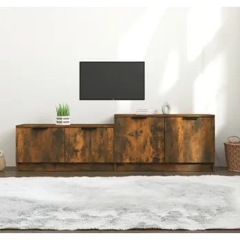 Televizní stolek vidaXL TV skříňka 158,5x36x45 cm kompozitní dřevo [811490] Barva: kouřový dub