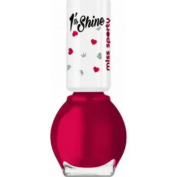 Lak na nehty Miss Sporty lak na nehty 7 ml 1 min To Shine 220 rudý červený