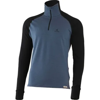 Pánská mikina LASTING pánská merino mikina LEO modrá Velikost: S