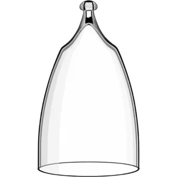 Gloš skleněný, výška 15 cm, pr. 8 cm