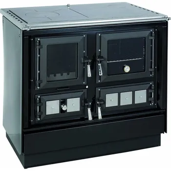 Sporák na tuhá paliva KVS Ekodivize a.s. KVS MORAVIA KLAUDIE TYP 9112 sporák na tuhá paliva 7,1kW, s troubou, pravý, černá/chrom