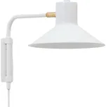 Bílé kovové nástěnné světlo Kave Home Aria 36 cm