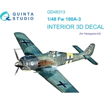 Plastikový model Quinta studio 1/48 Fw 190A-3 3D-Print.&col.Interior (HAS)
