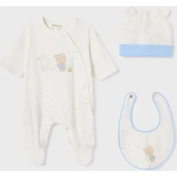 Kojenecké oblečení Mayoral 3 dílná kojenecká souprava 9291 - 079 Velikost: 60 Organická bavlna