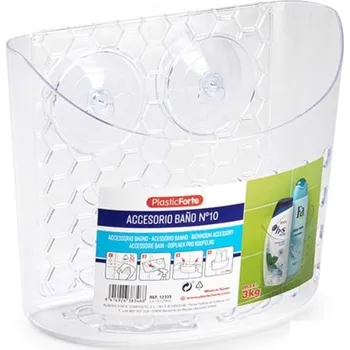 Organizér na kosmetiku Závěsný box na koupelnové doplňky - transparentní (L)