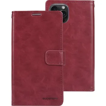 Pouzdro na mobilní telefon Mercury Ochranné pouzdro na iPhone 15 Pro - Mercury, Bluemoon Diary Wine