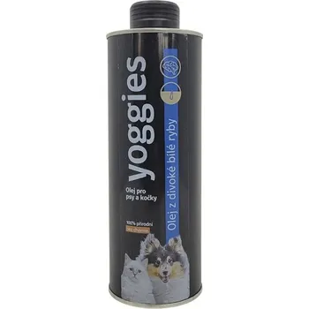 Přisada na vaření a pečení YOGGIES za studena lisovaný olej z bílé divoké ryby v luxusním balení 250ml