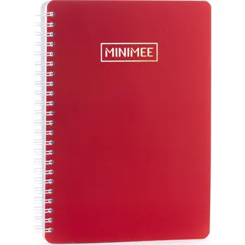 Zápisník Tečkovaný zápisník MINIMEE - jahodová