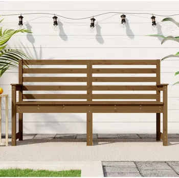 Zahradní nábytek vidaXL Zahradní lavice 159,5 x 48 x 91,5 cm masivní borové dřevo [824072] Barva: Medově hnědá borovice