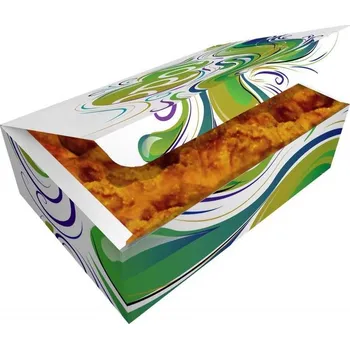 Jednorázové nádobí Papírová potravinová krabička 160x100x60mm 1000ks