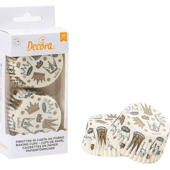 Party nádobí Košíčky na muffiny princezna korunka 36 ks de0339828