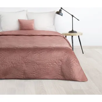 Přehoz na lůžko Luxusní sametový přehoz na postel LUIZ4 v růžové barvě Rozměr přehozu (šířka x délka): 170x210cm