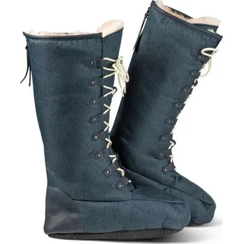 Dámské pantofle Kreibich&Fellhof Zdravotní kožešinové bačkory SANA Barva: modrá, Velikost: 42/43