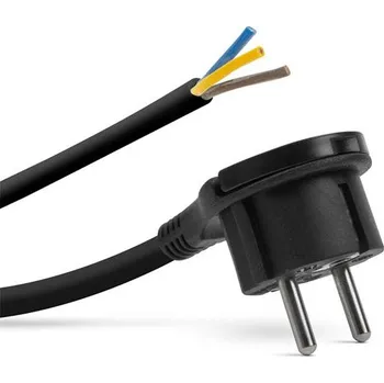 Napájecí kabel Flexo šňůra gumová 3x1,5mm2 3m DELIGHT 05942B