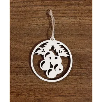 Vánoční ozdoba Dřevěná vánoční ozdoba 12