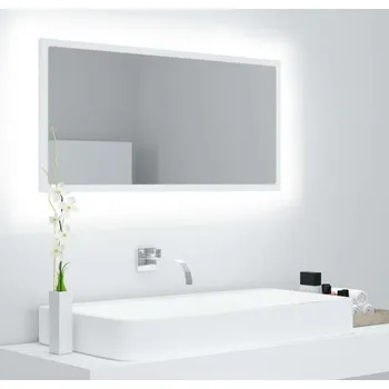 Zrcadlo vidaXL LED koupelnové zrcadlo 90 x 8,5 x 37 cm akrylové [804937] Barva: Bílá