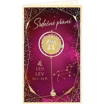 ARGUS Přání k narozeninám se zvěrokruhem LEV 15-6486c