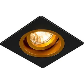 Bodové svítidlo LED zápustné svítidlo Chuck DL Square 92706 černozlaté Zuma Line