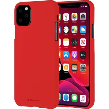 Pouzdro na mobilní telefon Mercury Ochranný kryt pro iPhone 11 Pro MAX - Mercury, Soft Feeling Red