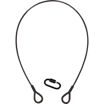 Lanko pro jízdní kolo Lanko jistící 3 mm x 600 mm, až do 5 kg, černé, krabina typ B