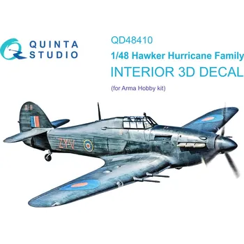 Plastikový model Quinta studio 1/48 Hurricane family 3D-Print.&col.Inter. (ARMA)