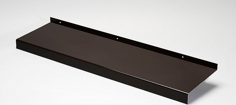 Venkovní parapety Alu tažené 40 mm nos Hnědá RAL8019 šířka 50mm