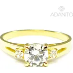 Zlatý prsten se zirkony