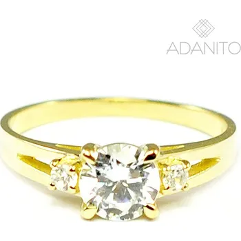 Prsten Zlatý prsten se zirkony