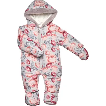 Kojenecká kombinéza Just Too Cute dívčí zimní overal – Květy Velikost: 12-18 měs.