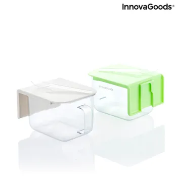 Dóza na potraviny InnovaGoods Handstore V0103426 420 ml 2 ks šedá/zelená