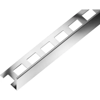 ACARA SP1 ukončovací lišta L, nerez V2A lesk, 16,5 mm, 2,5 m AAEL 165