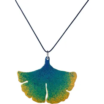 Přívěsek Přívěšek zelený list ginko biloba - Parada 0001453