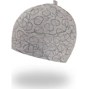 Kojenecká čepice Little Angel Čepice smyk natahovací TISK Outlast ® - šedý melír eukalyptus Velikost: 3 | 42-44 cm
