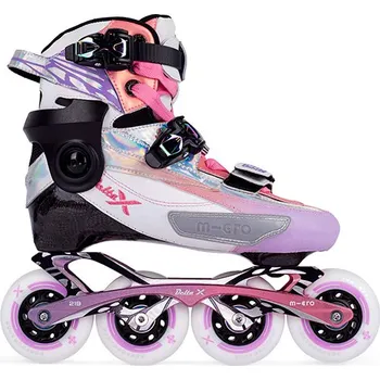 Kolečkové brusle MICRO Delta X Jednobarevné: Růžová, Velikosti: 33-35