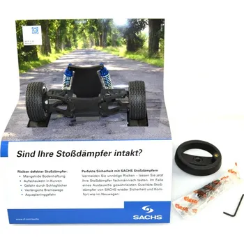 Reklamní stojan SACHS - model pružící jednotka pérování + volant (SACHS 12197DE)