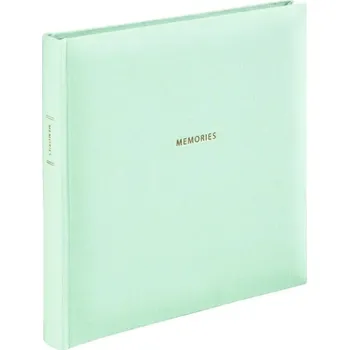Fotoalbum HAMA Memories album na fotorůžky 30x30cm, 50 stran, mátově zelené, černé listy