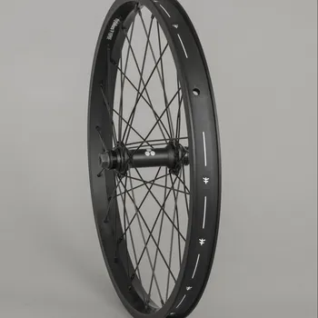 Zapletené kolo Vypletené přední kolo BMX - TRÉBOL Piramide Female Front - Flat Black