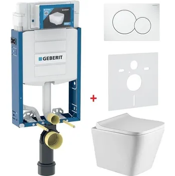 WC sada GEBERIT Kombifix - Sada pro závěsné wc + wc mísa rimless a sedátko softclose ORLO, 110.302.00.5 ORLO