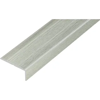 ACARA AP5 schodová lišta samolepící, hliník + fólie dub Bajkal, 10 mm, 2,7 m AAHAF B253610-SK