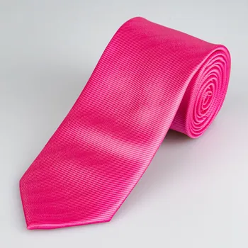 Kravata Kravata pánská AMJ proužkovaná KU0036, ostře růžová