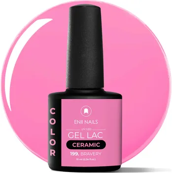 Lak na nehty ENII NAILS Gel lak Ceramic 199 Bravery - gelový lak bez HEMA, 10 ml