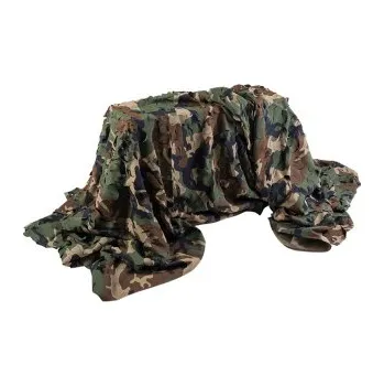Vybavení pro přežití Plachta Laser Cut Net, woodland, Mil-Tec