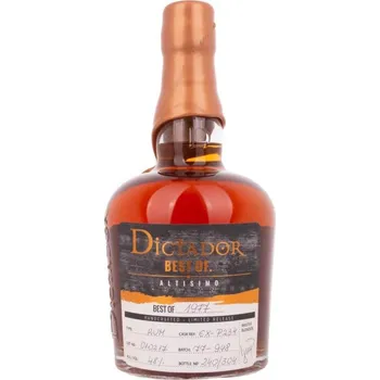 Whisky Dictador 1977 Altisimo 0,7l 48%