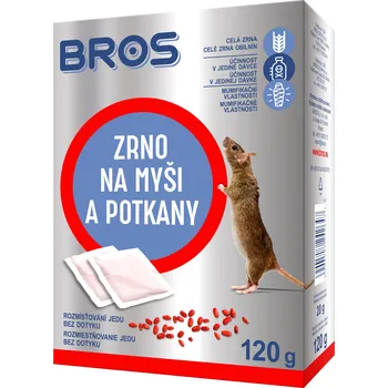Insekticid Bros - zrní na myši a potkany 120 g