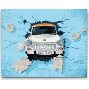 Diamantové malování Diamantové malování - Graffiti Berlín Velikost: 30x40cm, Rámování: Pouze srolované plátno, Diamanty: Čtvercové