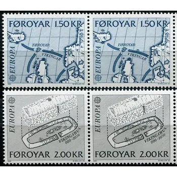 Poštovní známka (1982) MiNr. 70 - 71 **, sp - Faerské ostrovy - EUROPA