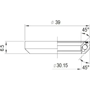 Hlavové složení Ložisko FSA-870G ACB 45x45 1-1/8" MR123 10042