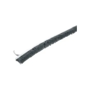 Nábytkové kování Kartáč 6,7x12mm protiprachový 1m , s lepem