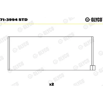 Ojnice Ojniční ložisko GLYCO 71-3994 STD